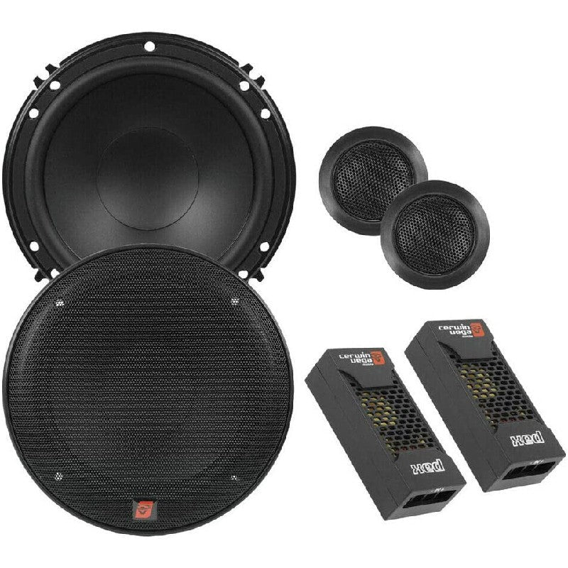 Alpine BBX-T600 2 Channel Car Audio Amplifier & 300W 6-1/2" Component Speakers