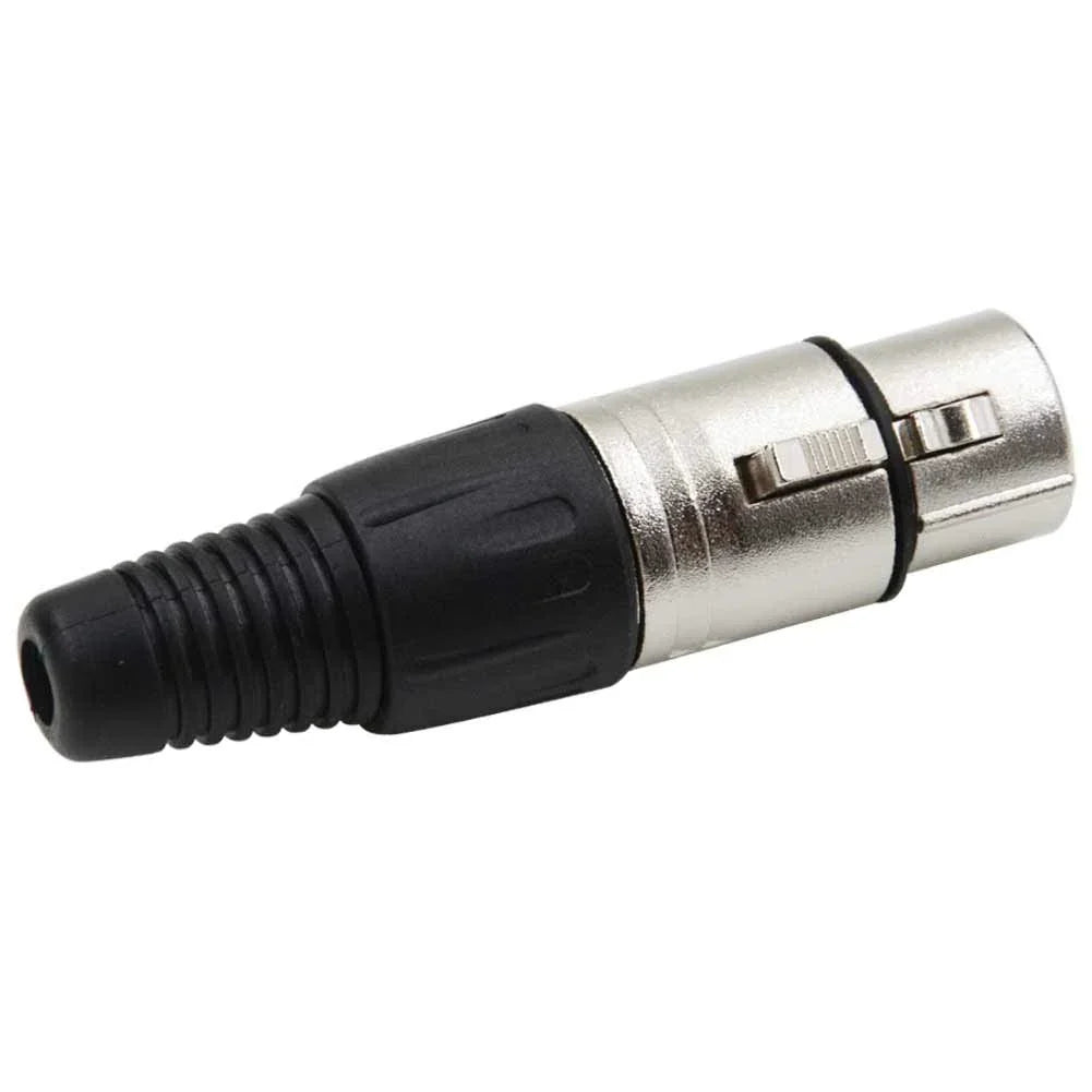 MR DJ USA XLRFH4 2 Pairs XLR Female Head 3 Pin Connector Allows for Speaker Cables