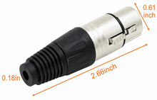 Load image into Gallery viewer, MR DJ XLRFH2 2 3-Pin XLR Female Connector Heads for Audio Microphone &amp; DMX Cable Applications