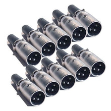 Load image into Gallery viewer, MR DJ USA XLRMH10 5 Pair XLR Male Head 3 Pin Connector Allows for Speaker Cables