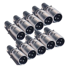 Load image into Gallery viewer, Mr. Dj XLRMH10 10 XLR Male Head 3 Pin Connector Allows for Speaker Cables