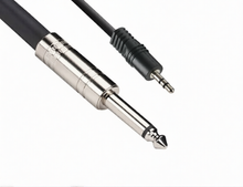 Load image into Gallery viewer, 4 MR DJ CEQS6 6 ft 1/4" TRS (Stereo) Male to 1/8" (3.5mm) TRS Stereo Audio Cable