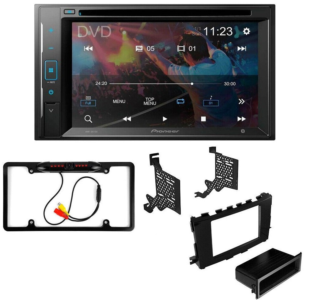 Pioneer AVH-241EX Double DIN DVD Camera Dash install Kit for 2013-2017 Nissan Altima