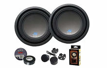 Load image into Gallery viewer, 2 ALPINE S-W10D2 10" 1800 Watt Car Audio Subwoofers Dual 2-Ohm &amp; Tweeter, Tape, Mobile Holder
