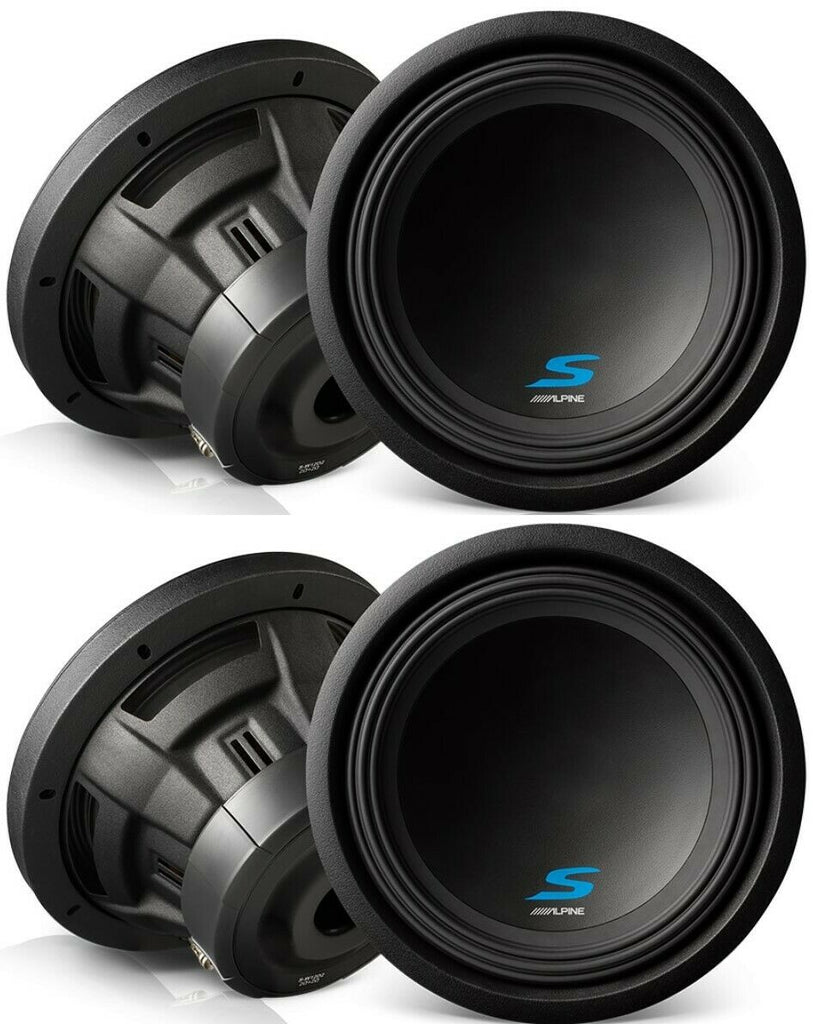 2 Alpine S-W12D2 Car Subwoofer<br/>1800W Max, 600W RMS 12" Type-S Series Dual 2 ohm Car Subwoofer