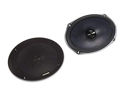 (2) Pairs ALPINE X-S69C 6x9" 360w Component Car Speakers+Alpine X-A70F 4-Ch Amplifier