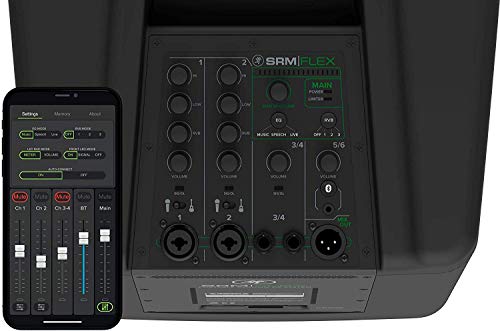 Mackie SRM Series, Portable Column 6-Channel PA System Flex - Black (SRM Flex)