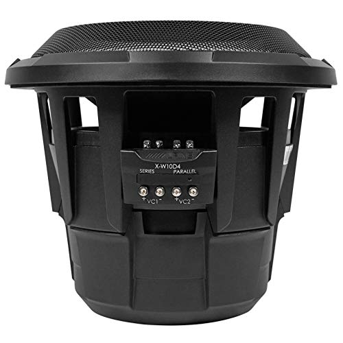 (2) ALPINE X-W10D4 10" 900w RMS Car Audio Subwoofers DVC Dual-4ohm X-Series Subs