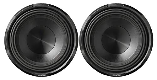 (2) ALPINE X-W10D4 10" 900w RMS Car Audio Subwoofers DVC Dual-4ohm X-Series Subs