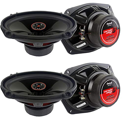 4 Pack Cerwin Vega 6x9 2 Way Coaxial Speakers 800W Max 120 Watts RMS H7692 HED