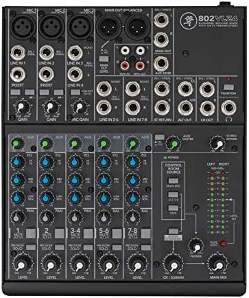 Mackie 802VLZ4 8-channel Ultra Compact Mixer with High Quality Onyx Preamps
