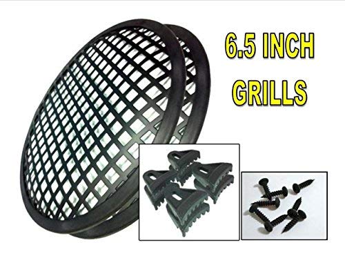 1 Pair 2pcs 6.5" SubWoofer Mid range Metal Mesh Waffle Speaker Grill DJ PA Car