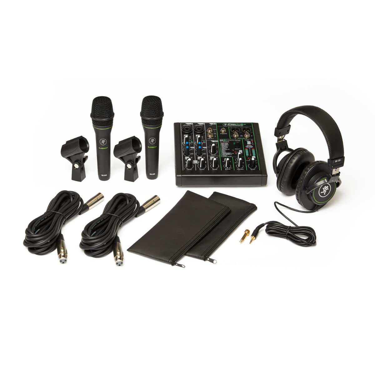 Mackie Performer Bundle With ProFX6V3 Mixer EM-89D Mics And Headphones