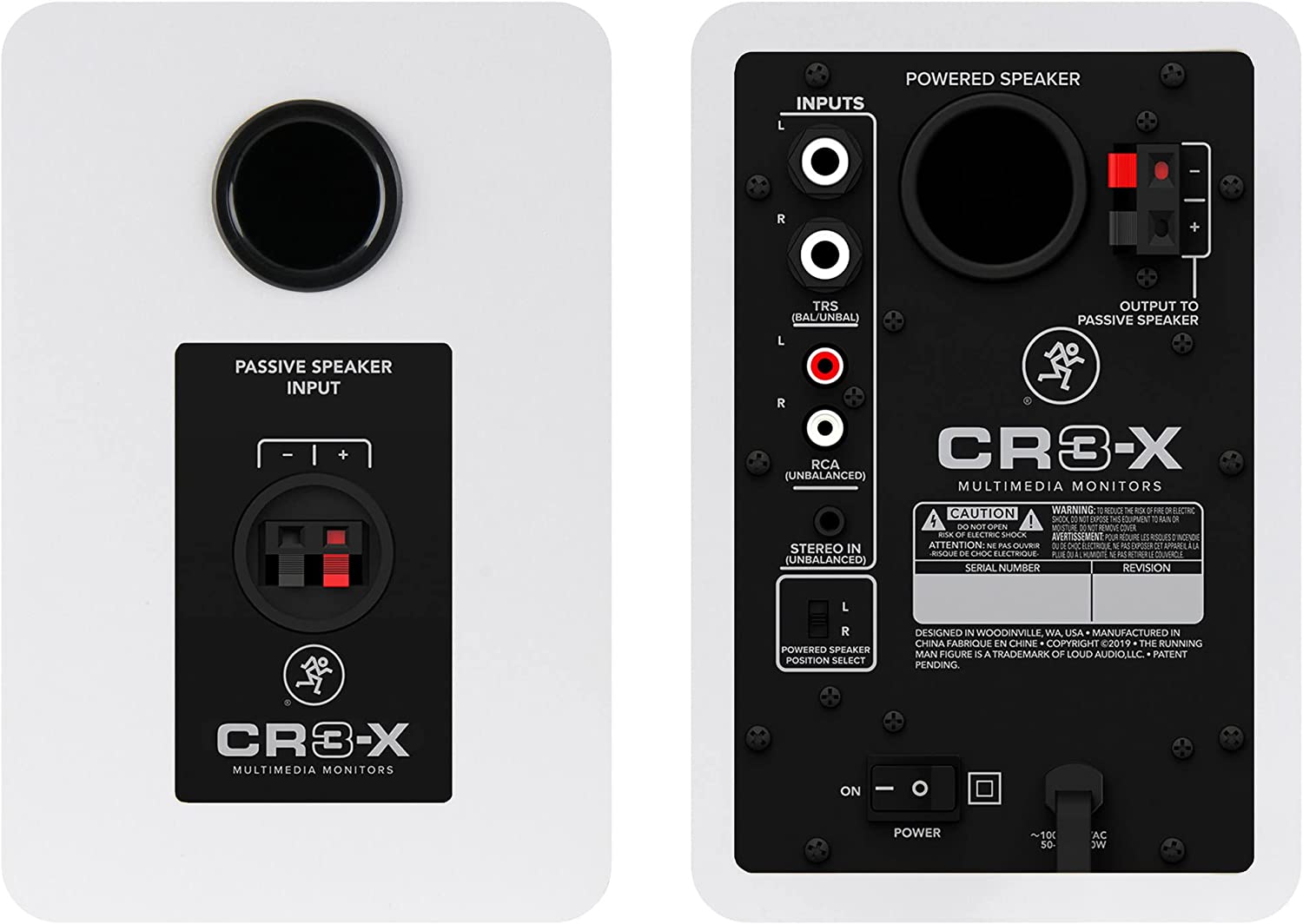 Mackie CR3-X Creative Reference Series Powered 3" Multimedia Monitors (Pair, Limited-Edition White)