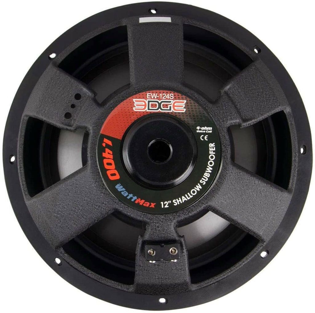 2 Power Acoustik EW-104S 10″ EDGE Shallow Series 2.5″ Depth Subwoofer
