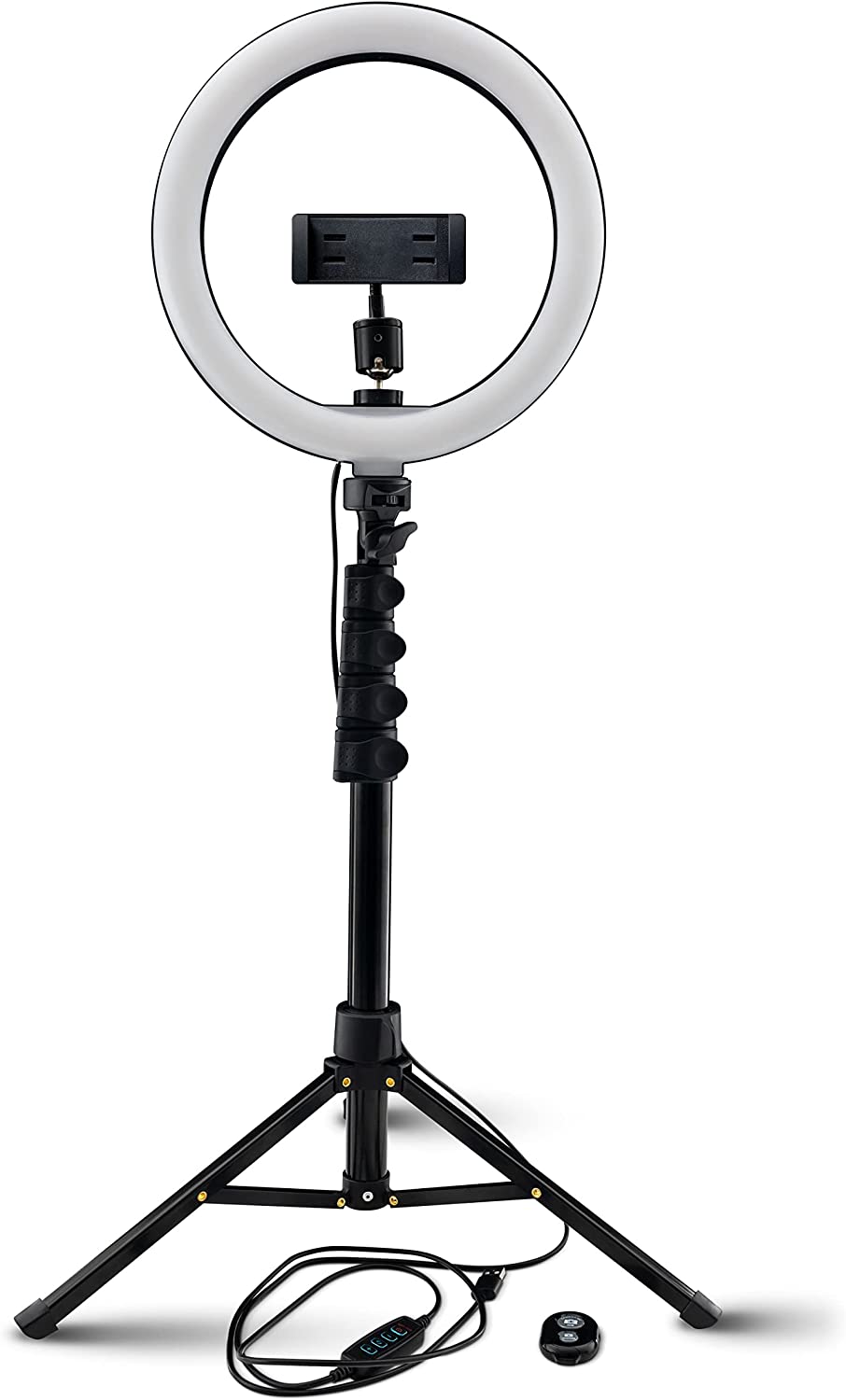 Mackie 3-Color Ring Light Kit with Stand and Remote (10")