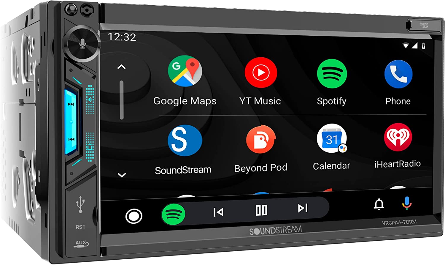 Soundstream VRCPAA-7DRM 2-Din 7" Mechless Multimedia Touchscreen