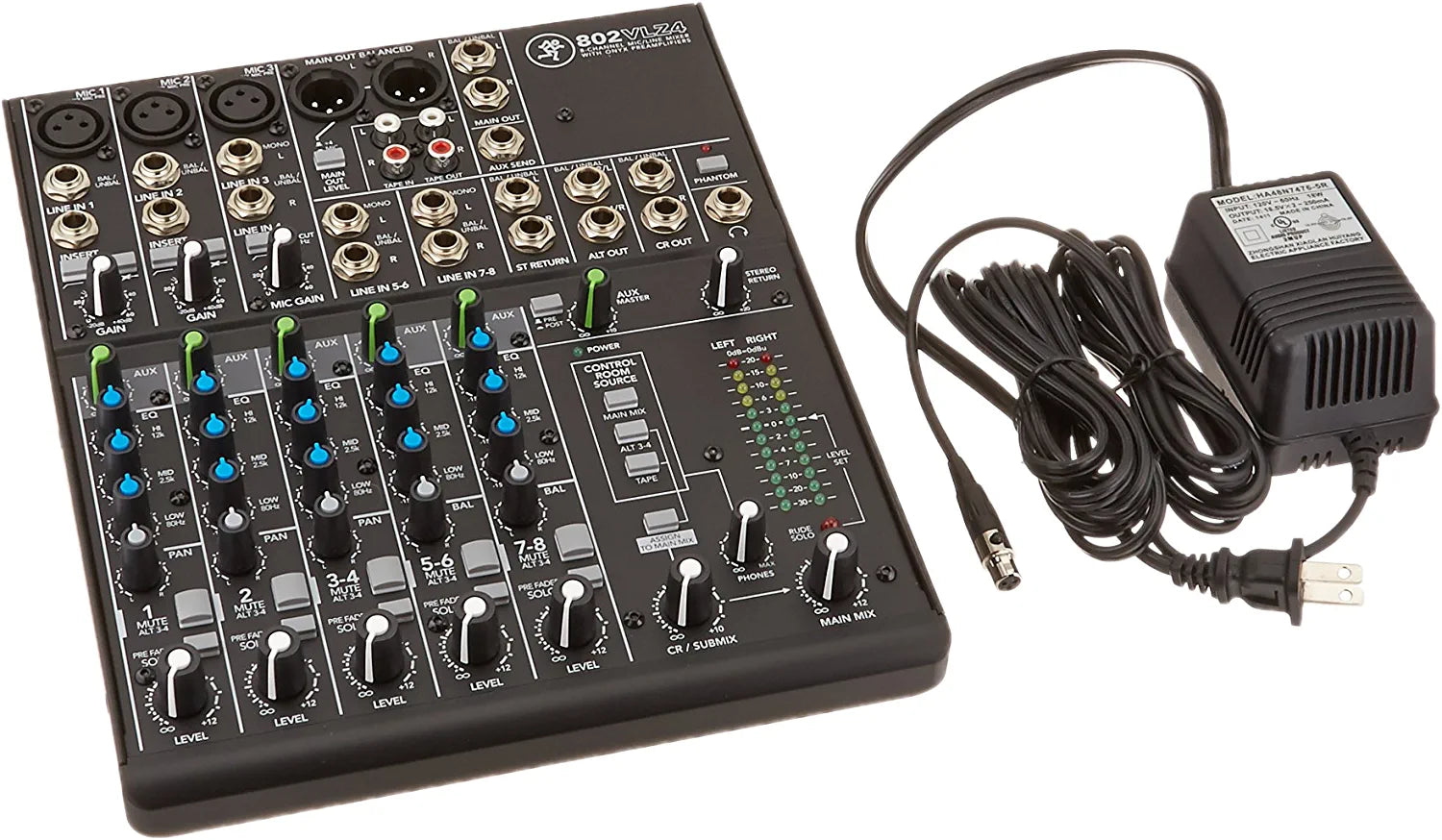 Mackie 802VLZ4 8-channel Ultra Compact Mixer with High Quality Onyx Preamps