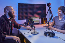 Load image into Gallery viewer, Mackie Studio Bundle with CR3-X monitors, Big Knob Studio Monitor Controller/Interface, EM89D Dynamic Microphone, EM91C Condenser Microphone and MC-100 Headphones