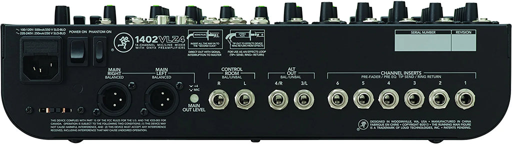 Mackie 1402VLZ4 14-channel Compact Mixer with High Quality Onyx Preamps
