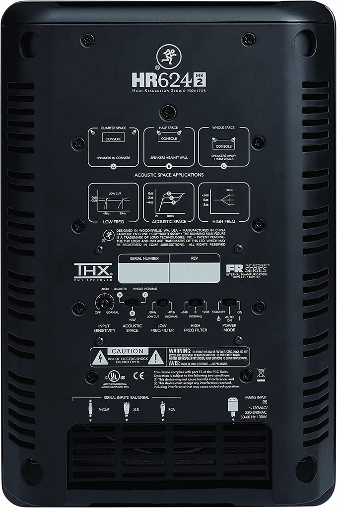 Mackie HR624mk2 6.7" 2-Way 140W Active Studio Monitor