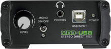 Load image into Gallery viewer, Mackie MDB-USB Bus Powered Stereo USB To DI Direct Box