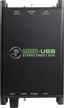 Load image into Gallery viewer, Mackie MDB-USB Bus Powered Stereo USB To DI Direct Box