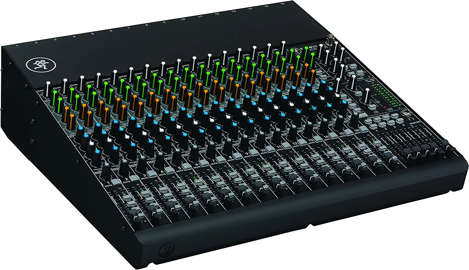 Mackie 1604VLZ4 16-channel Mixer 4-Bus Compact Mixer with Ultra-wide 60dB gain range and 16 Onyx Mic Preamps