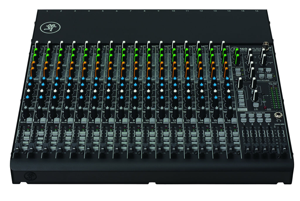 Mackie 1604VLZ4 16-channel Mixer 4-Bus Compact Mixer with Ultra-wide 60dB gain range and 16 Onyx Mic Preamps