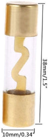 10pcs Absolute AGU40 40 Amp AGU gold plated fuses round glass fuse
