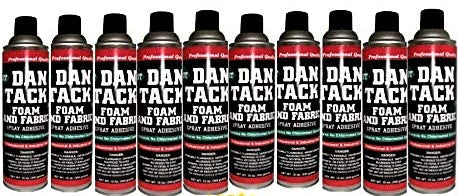 10 Dan Tack 2012 foam & fabric spray glue adhesive Can 12 oz