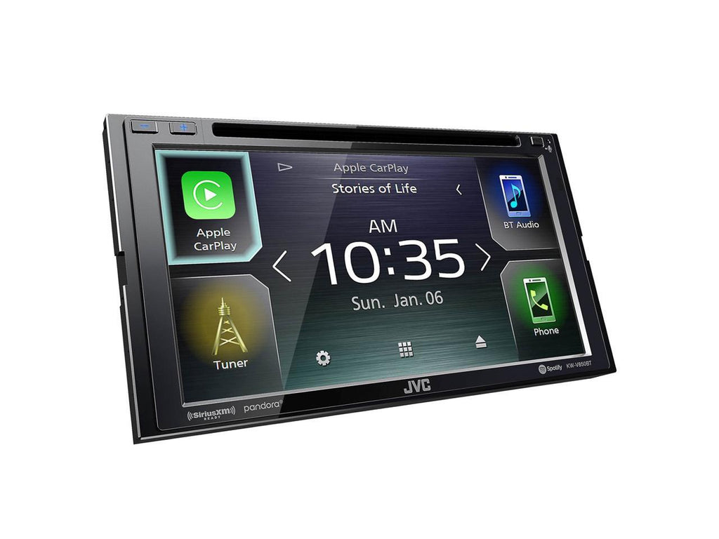 JVC KW-V850BT DVD receiver w/ integrated 6.8" monitor+JVC CS-J620 6.5" 2-Way Coaxial Car Audio 600 Watt Speaker Pair