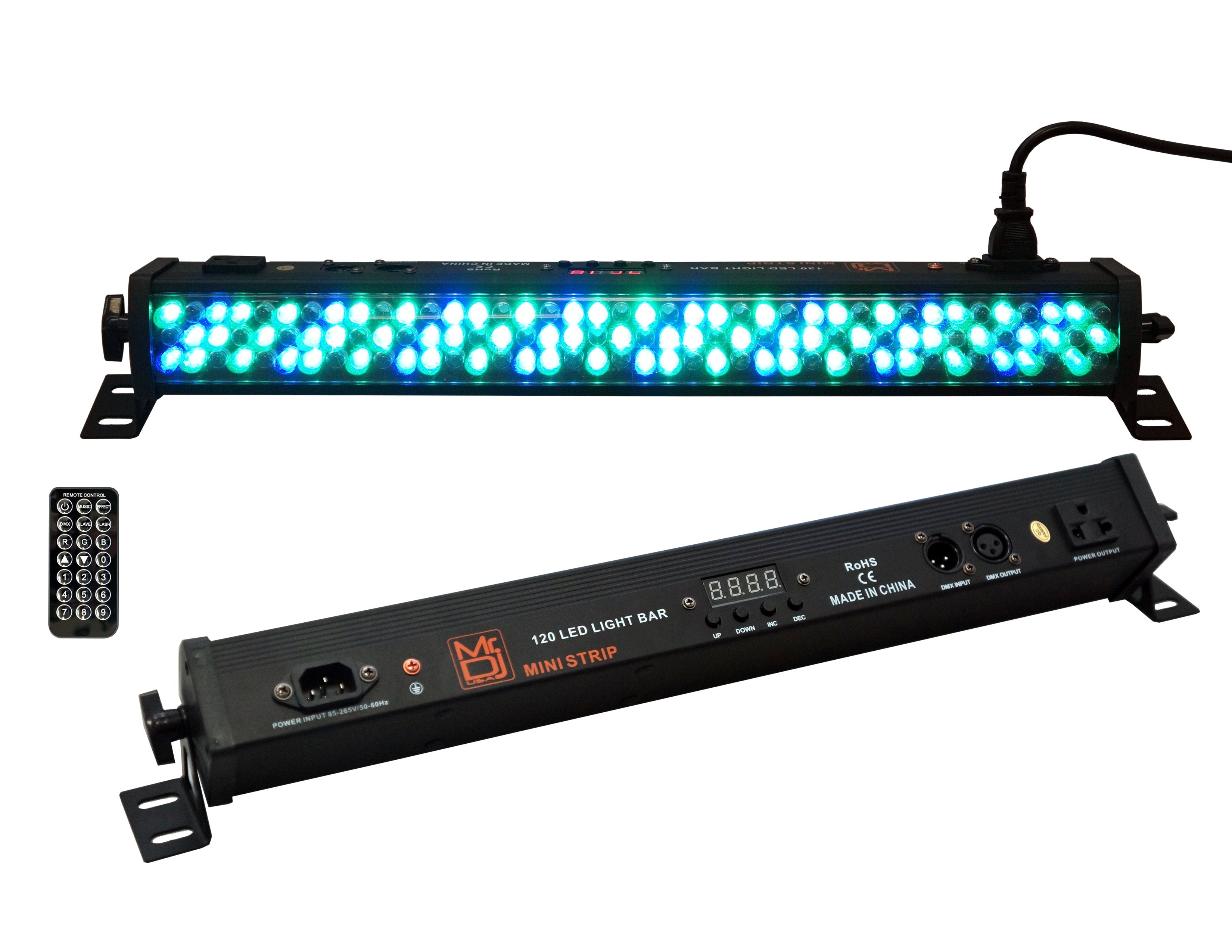 Mackie Thump215XT 1400W Boosted 15" Powered Speaker & MR DJ MINI STRIP LED Light