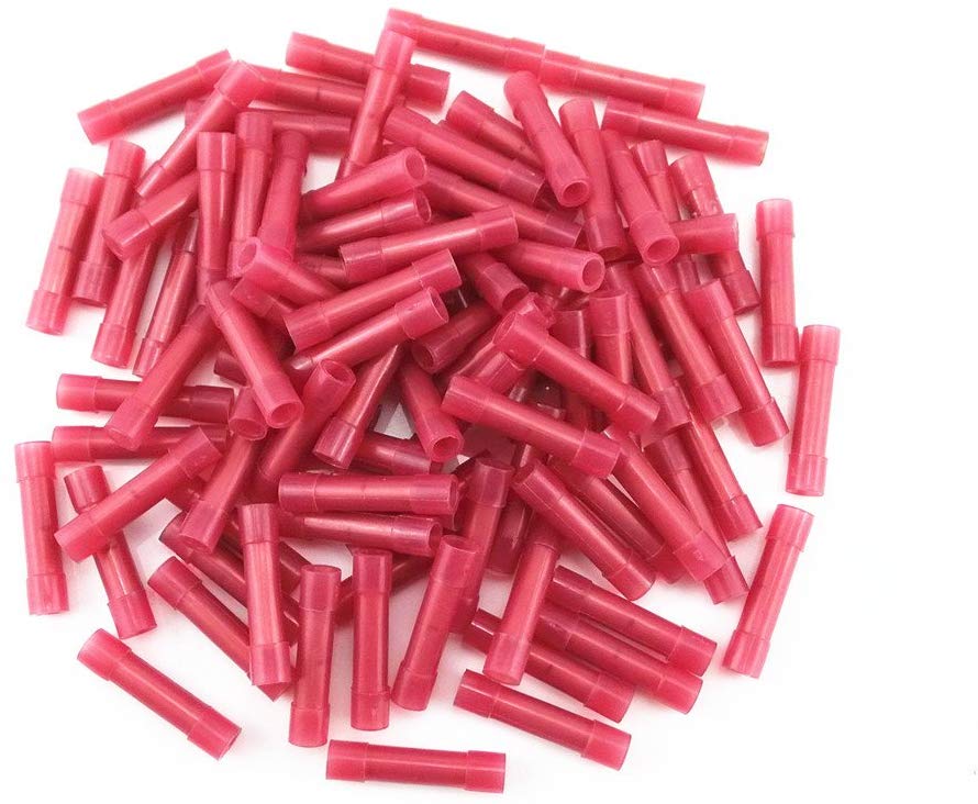100pcs 22-18 Gauge AWG Red insulated crimp terminals Crimping connectors