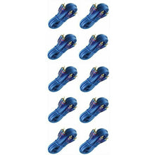 Load image into Gallery viewer, 10 Raptor (Metra) 20' Neon Blue Series RCA Audio Cable