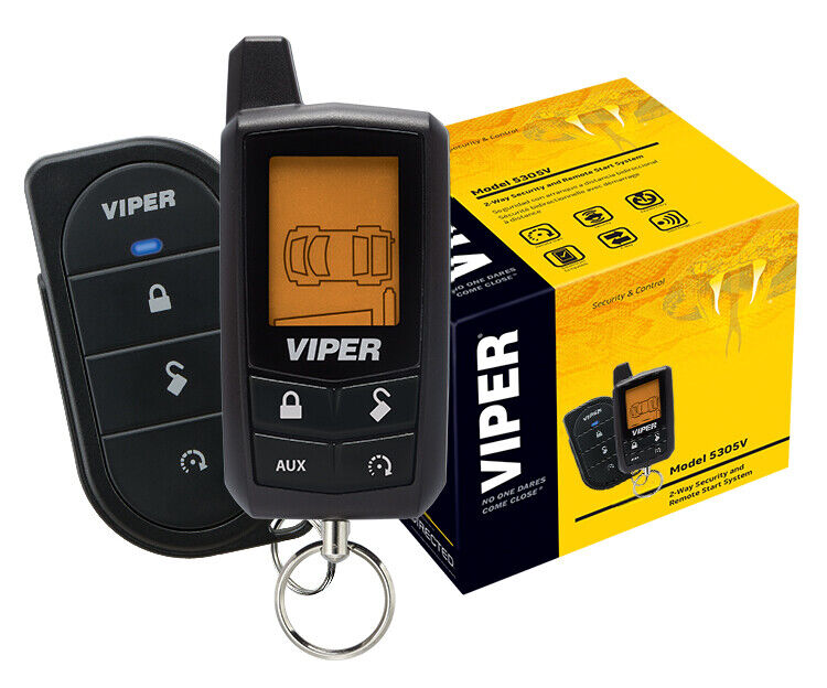 Viper 5305V Car Alarm & Remote Starter 2-Way LCD Remote 1/4 Mile Range