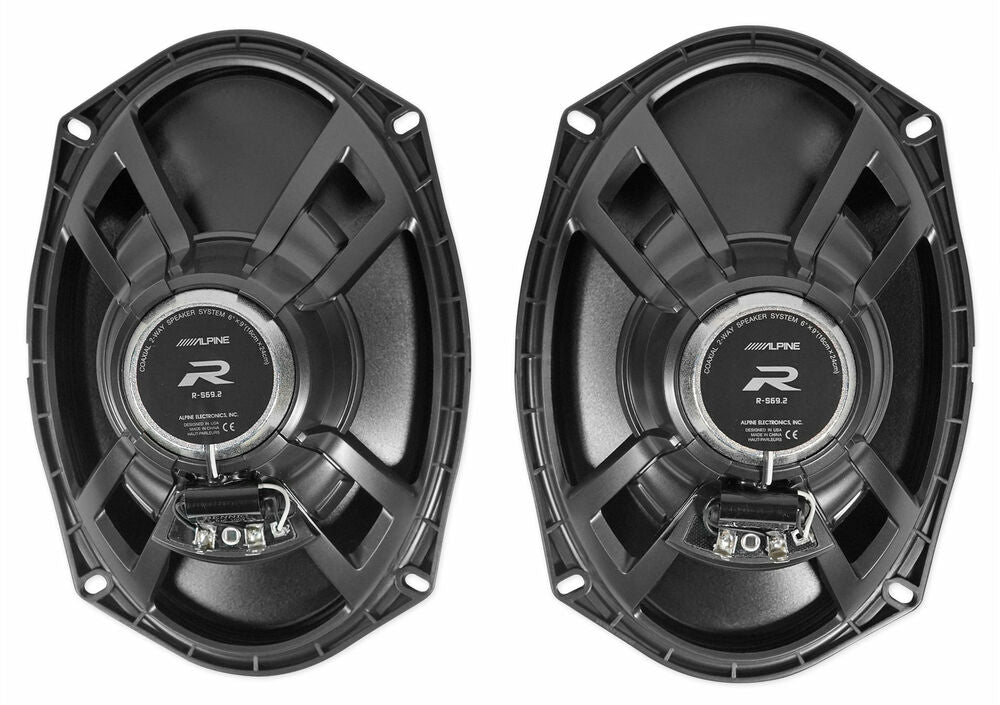 Alpine R-S69.2 Rear Speaker Replacement Kit + METRA 72-4568 For 1997-2003 Chevrolet Chevy Malibu