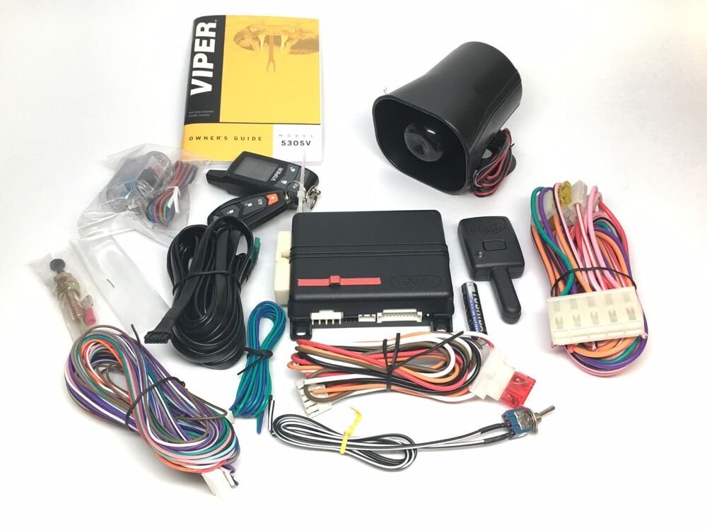 Viper 5305V Car Alarm & Remote Starter 2-Way LCD Remote 1/4 Mile Range