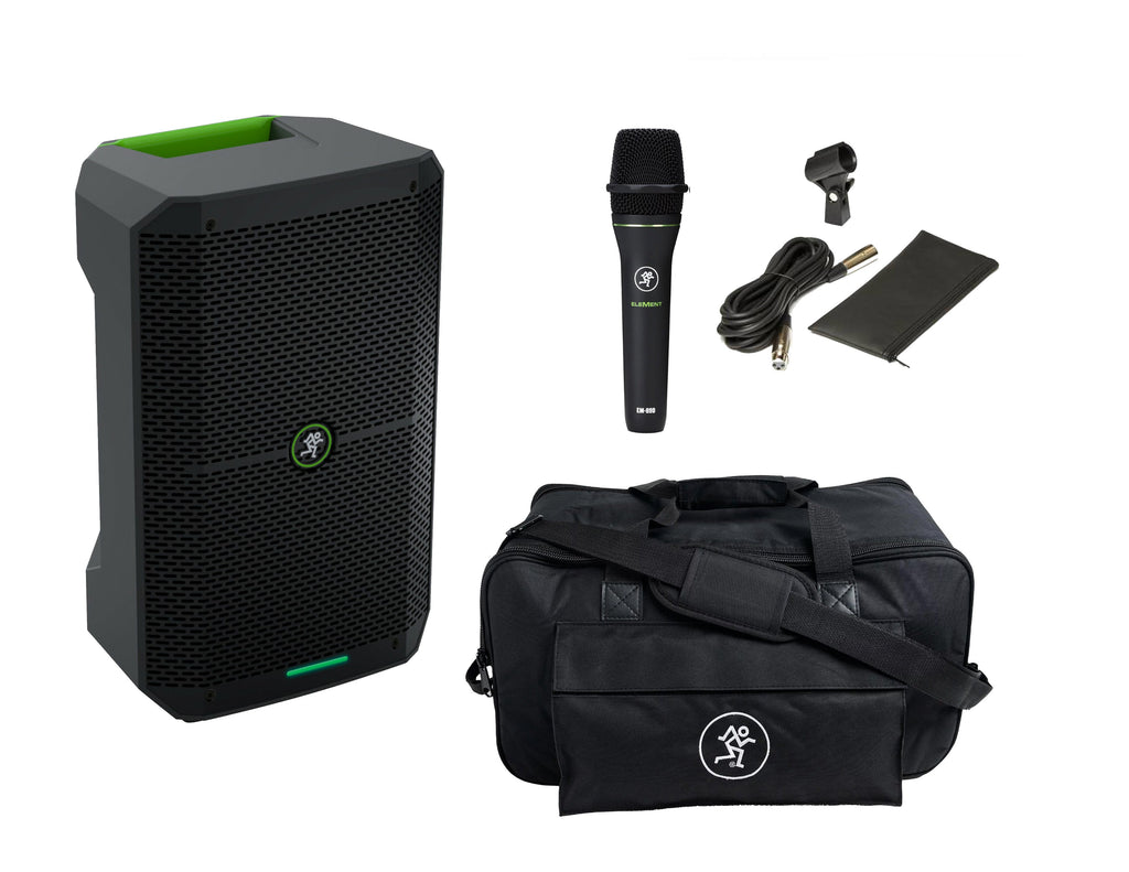 Mackie Thump GO 8" Portable Battery-Powered Rechargeable DJ PA Bluetooth Speaker+ Mackie Thump GO Carry Bag+Get Free Mackie Microphone EM89D!!