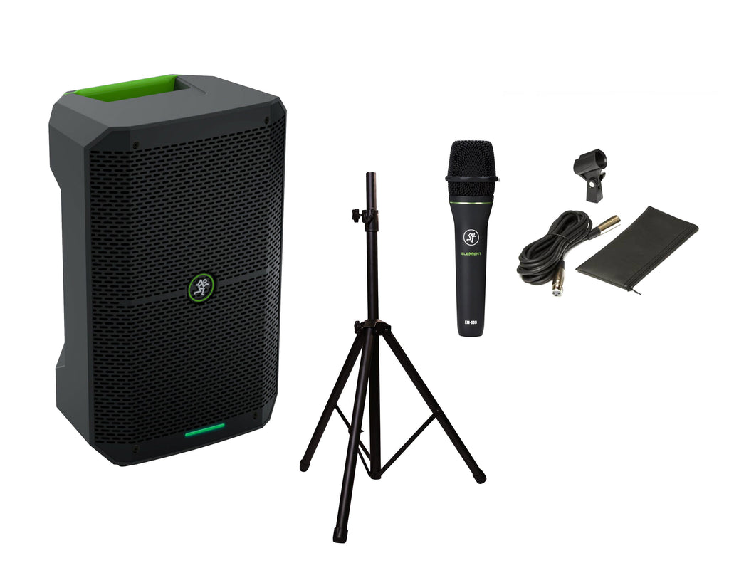 Mackie Thump GO 8" Portable Battery-Powered Loudspeaker+Speaker Stand+Get Free Mackie Microphone EM89D